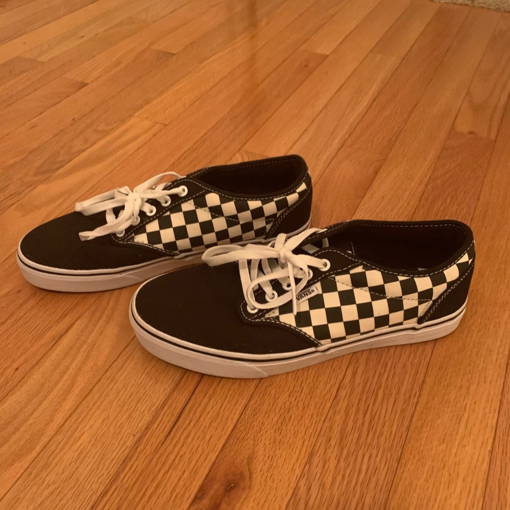 Checkered Lace Up Vans